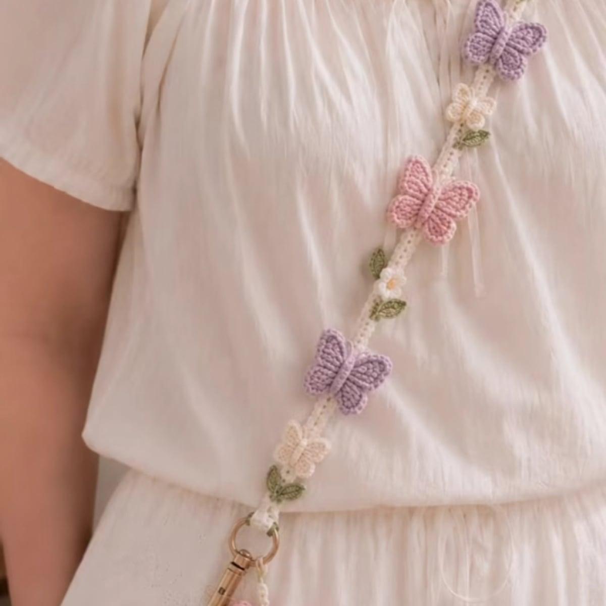 Butterfly Phone Charm Strap, view 1