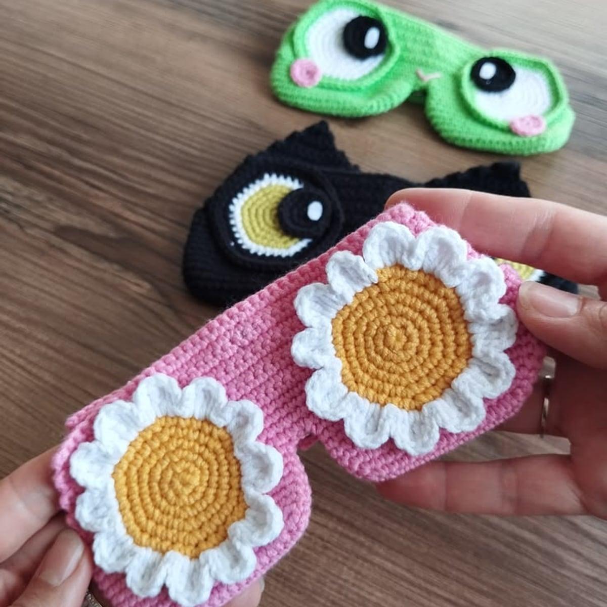 Crochet Sleep Mask, view 1