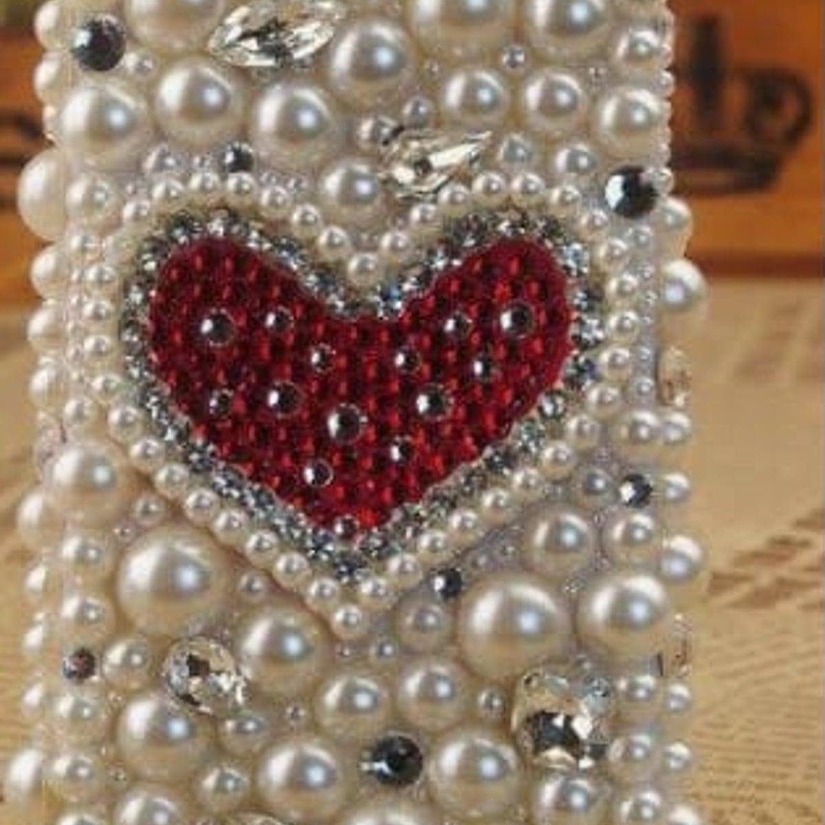 Ruby Heart Phone Case, view 1