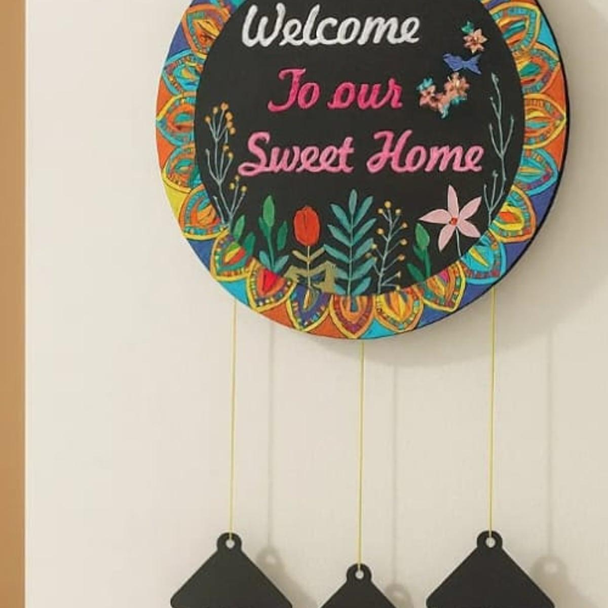 Painted Mandala Wall Hanging, view 1