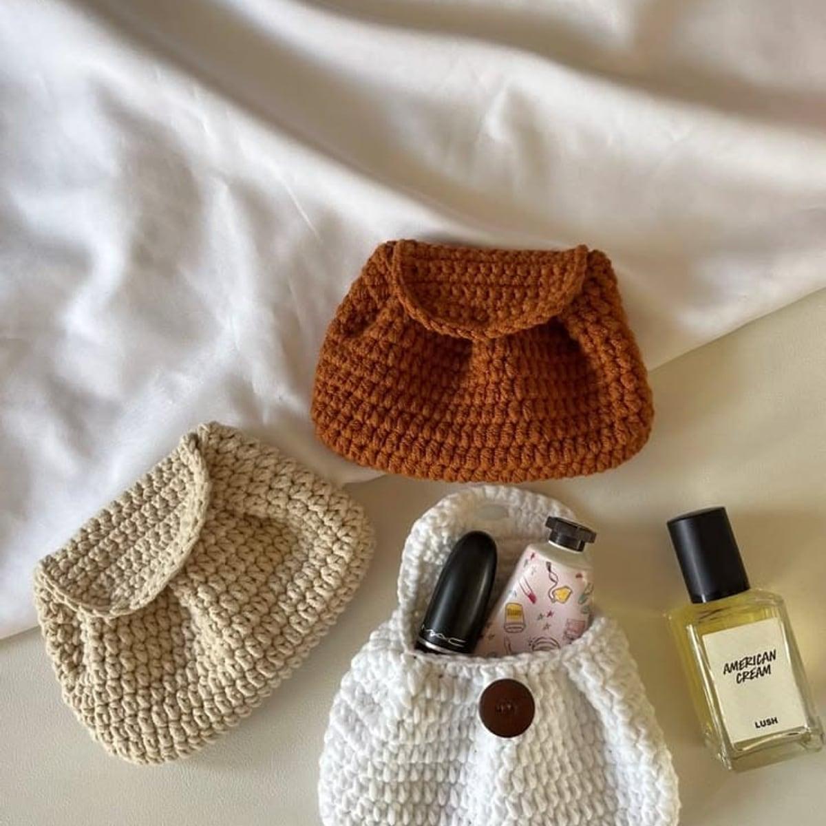 Mini Crochet Clutch, view 1