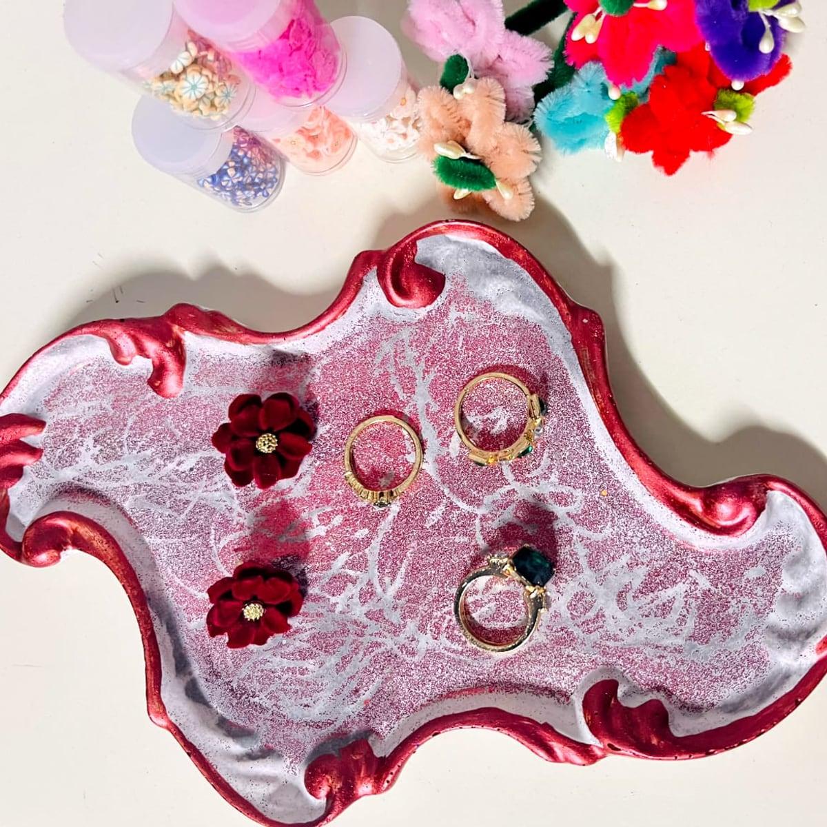 Ruby Wave Ring Dish, view 1