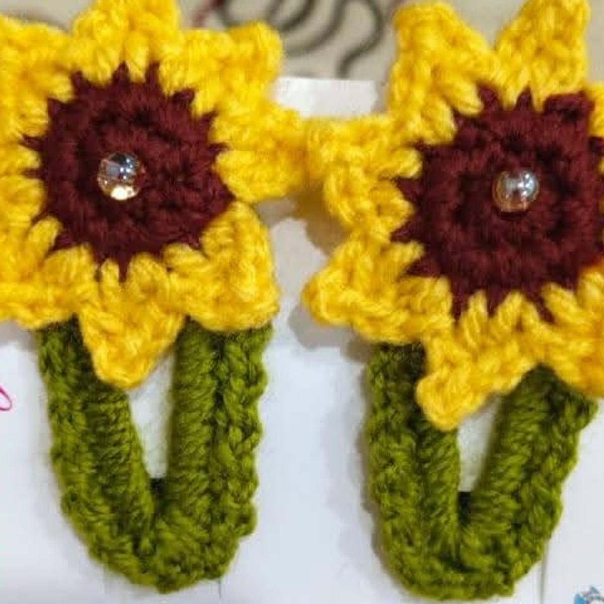 Sunflower Hair Clips, view 1